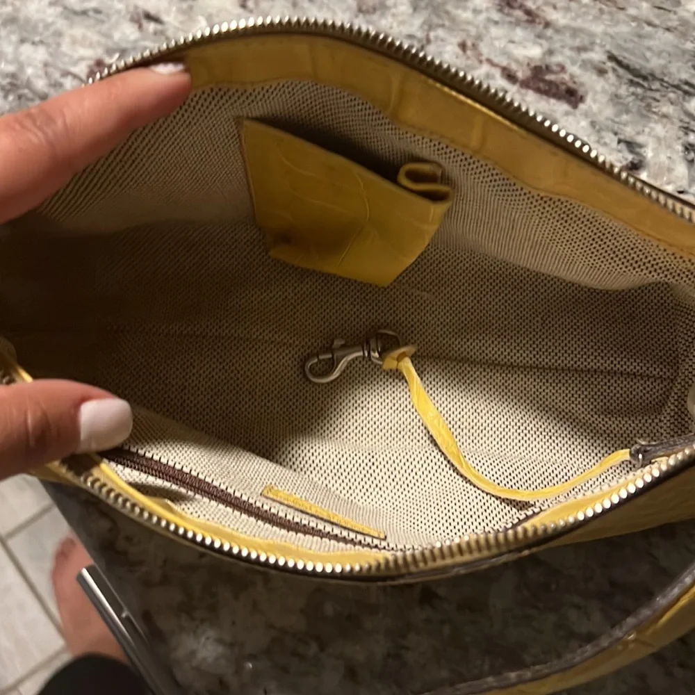 Dooney & Bourke Yellow Satchel - Picture 10 of 11